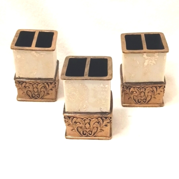 NEW! Toothbrush Holder Fancy ITALIAN Style NEW! OFFICE PENCIL HOLDER - Picture 4 of 12